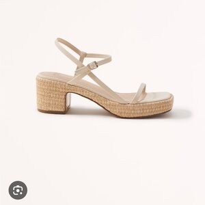 Abercrombie Retro Strappy Platform Heels